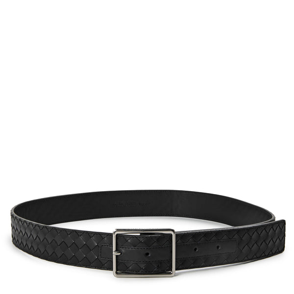 Bottega Veneta Mens Intrecciato Leather Belt