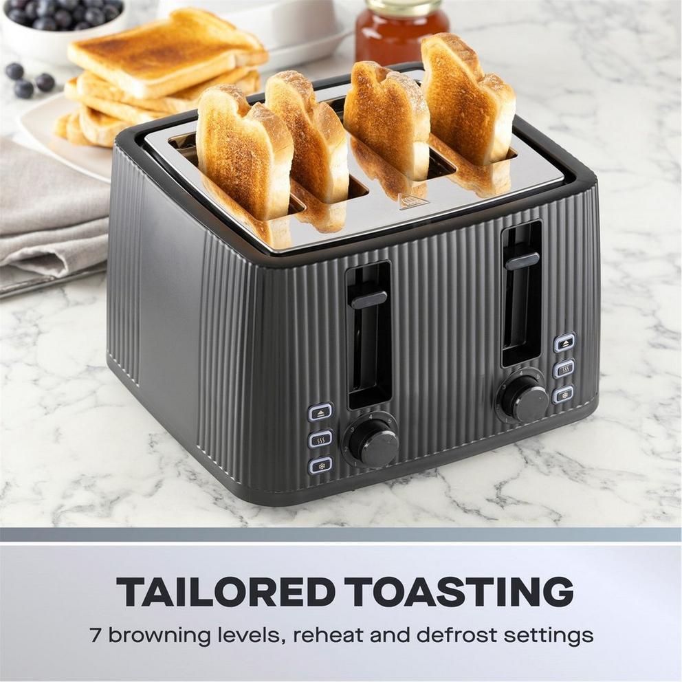 Kettle and 4 Slice Toaster Twin Pack