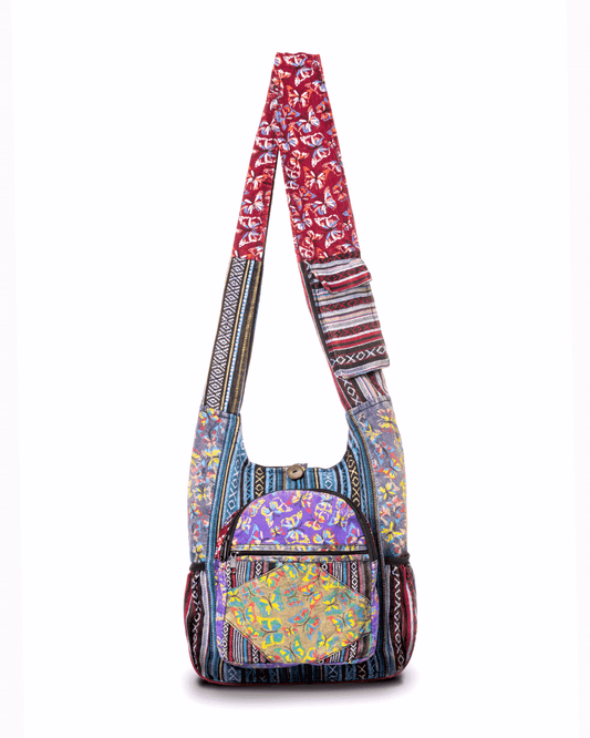 Kathmandu Collection Butterfly Design Hobo Bag - Interactive Group