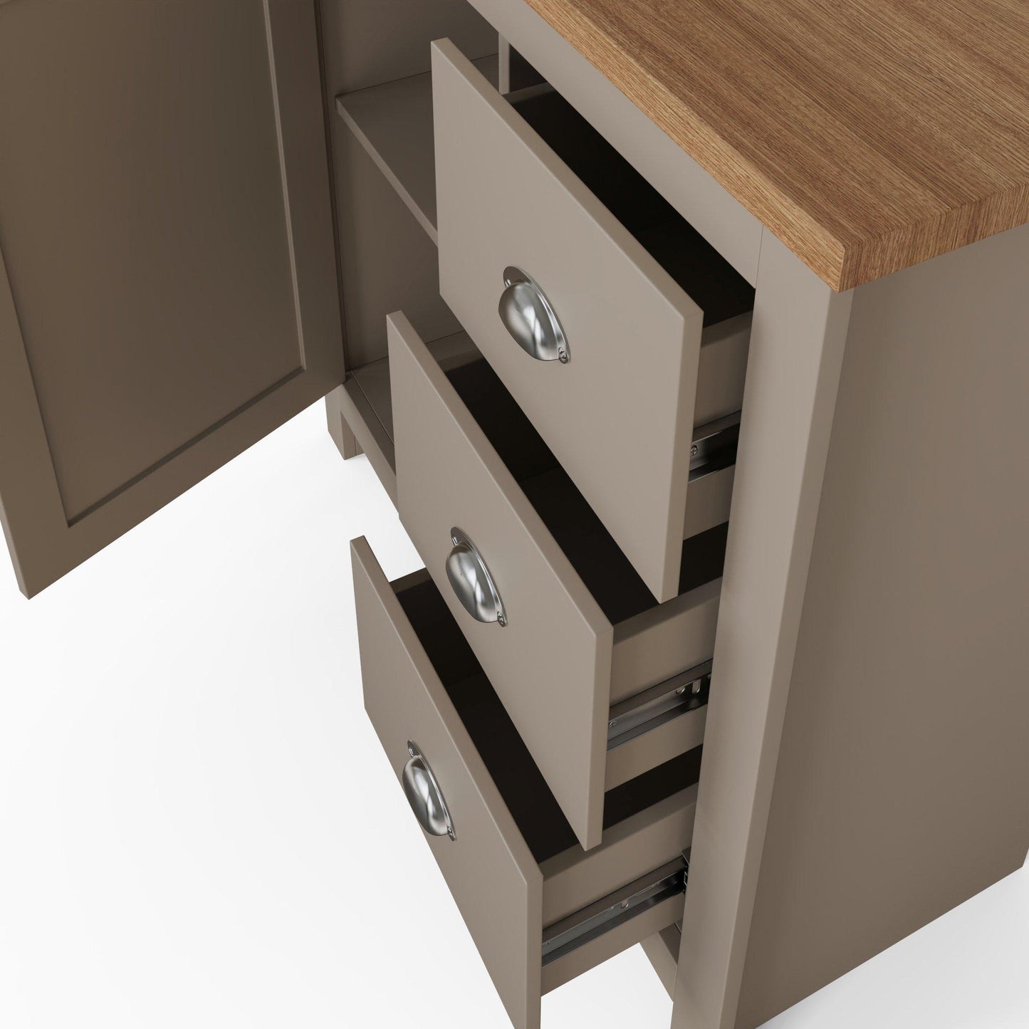 GFW Lancaster 3 Drawer Sideboard