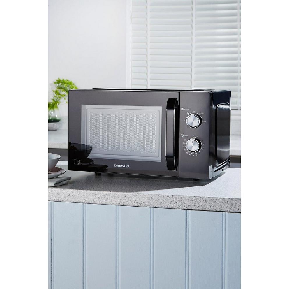 23L BLACK 800W MICROWAVE - KOR8A07