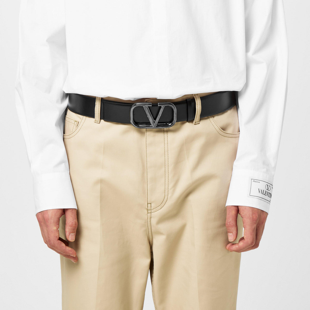Valentino Garavani V Logo Signature Belt