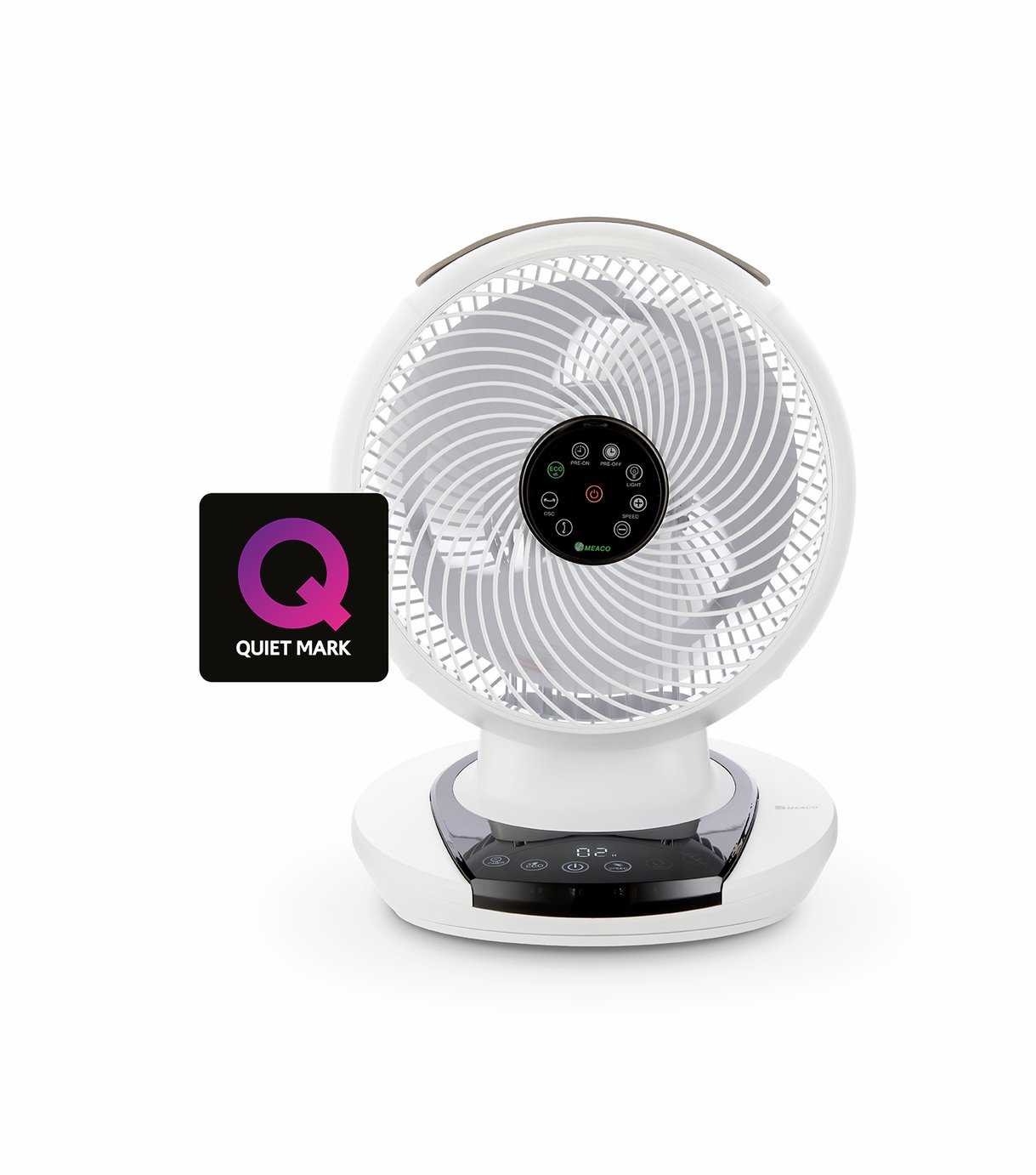 Meaco 1056 White Desk Fan - 12 Inch