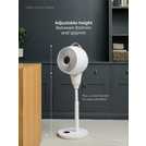 Meaco 1056P White Pedestal Fan - 12 Inch