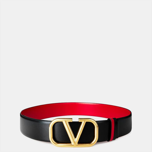 Valentino Garavani V Logo 4cm Reversible Belt