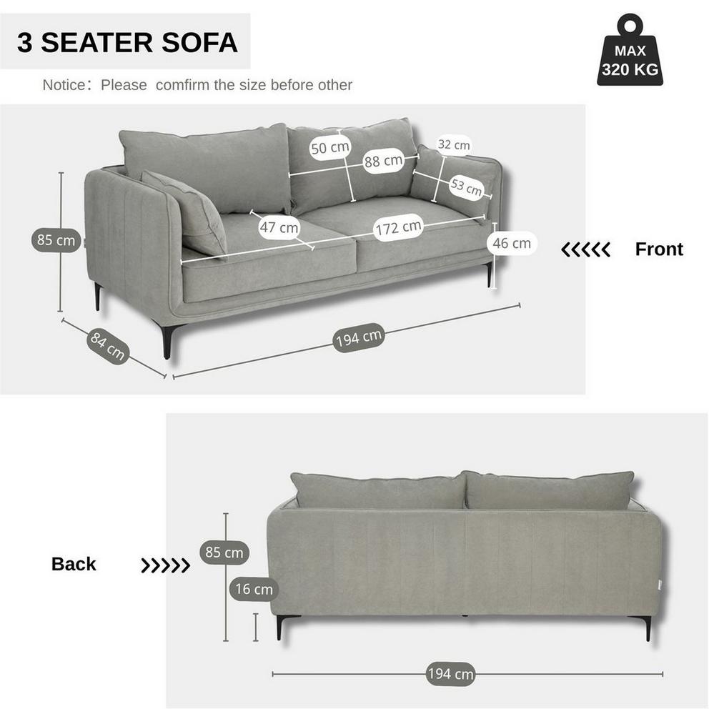 Jack Wills Neptune 3 Seat Sofa
