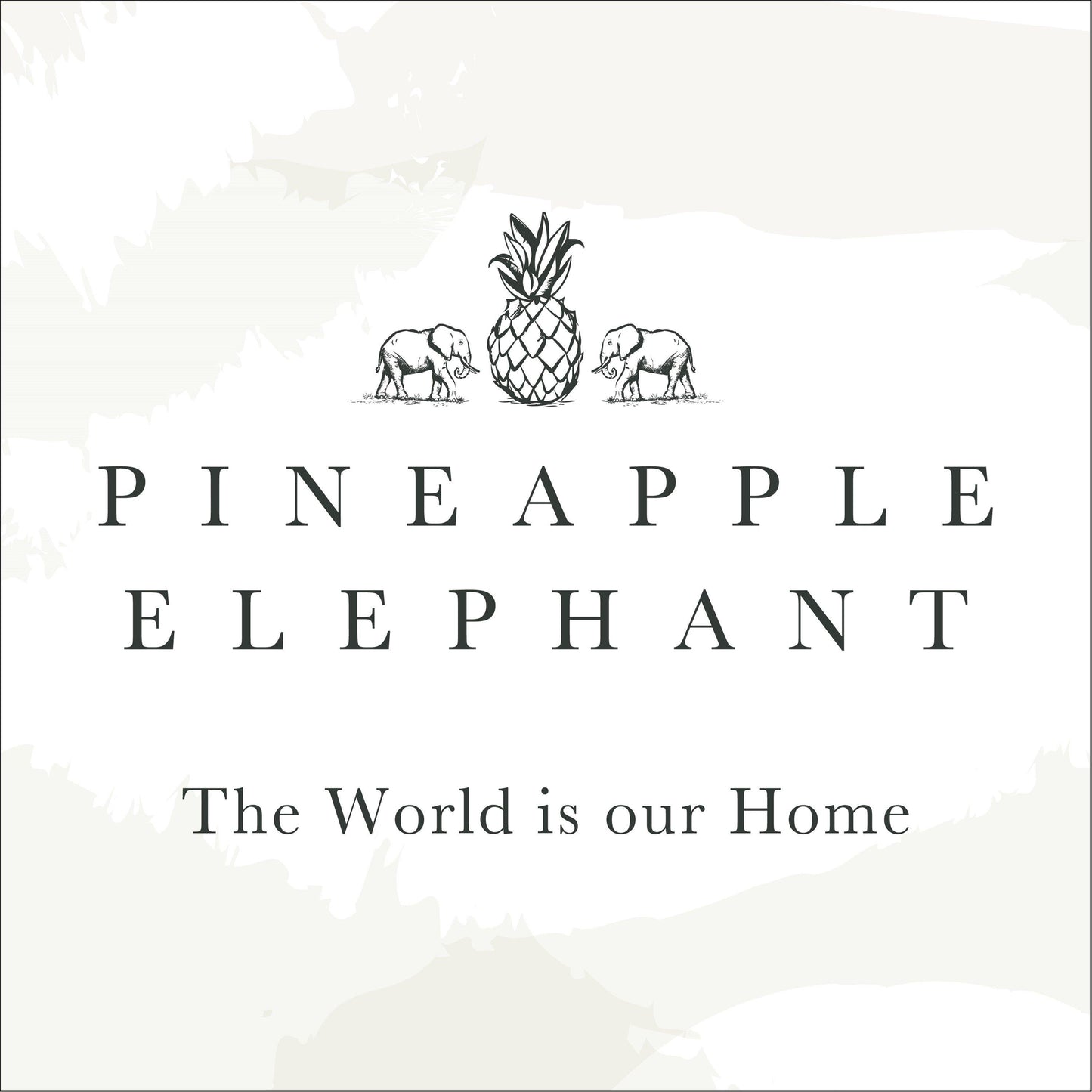 Pineapple Elephant Tufted Stripes Cotton Cushion Terracotta