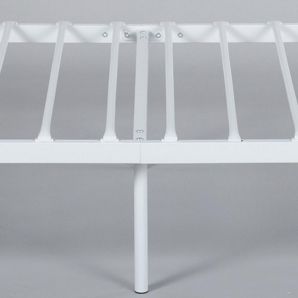 DANDY White Metal Bedframe Single size