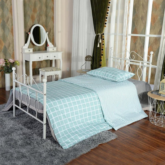 DANDY White Metal Bedframe Single size