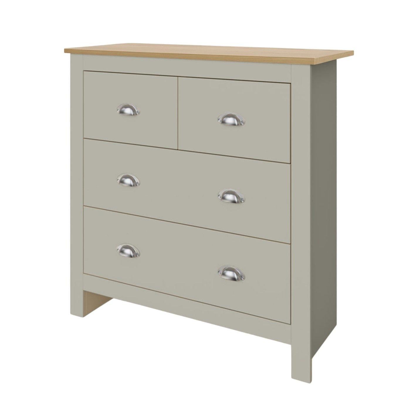 4-Drawer Wood Chest of Drawers