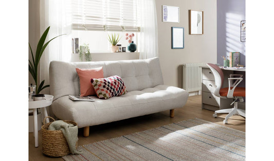 Habitat Kota 3 Seater Boucle Clic Clac Sofa Bed - Cream