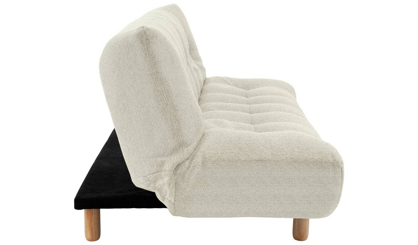 Habitat Kota 3 Seater Boucle Clic Clac Sofa Bed - Cream