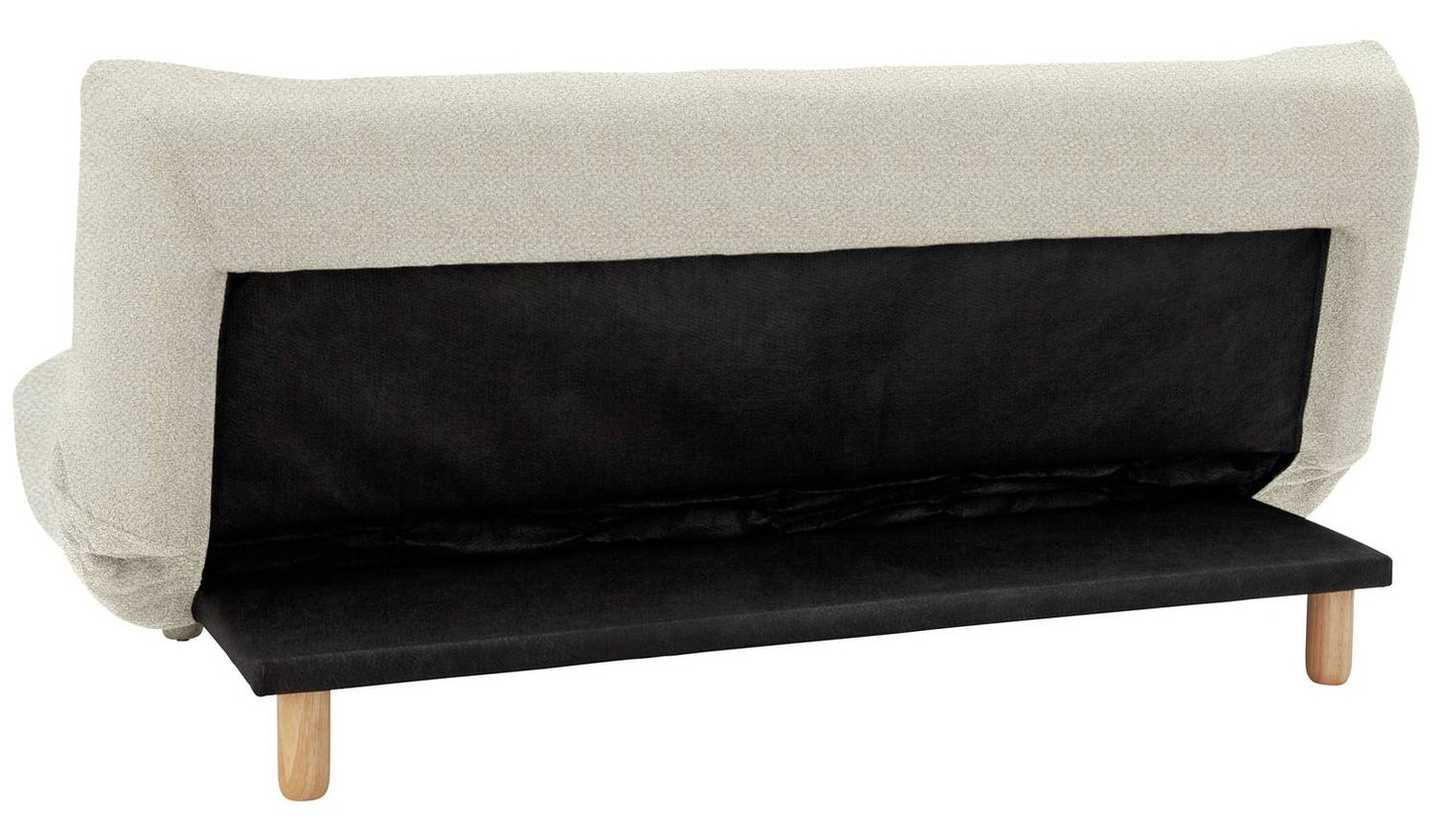 Habitat Kota 3 Seater Boucle Clic Clac Sofa Bed - Cream