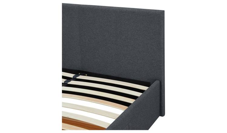 Argos Home Heathdon 4 Drawer Double Fabric Bed Frame - Grey