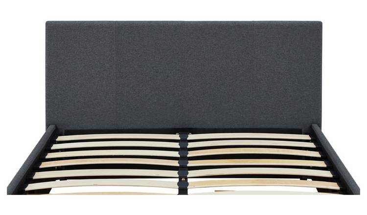 Argos Home Heathdon 4 Drawer Double Fabric Bed Frame - Grey