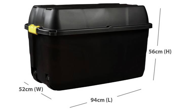 Strata 175L Heavy Duty Storage Trunk - Black