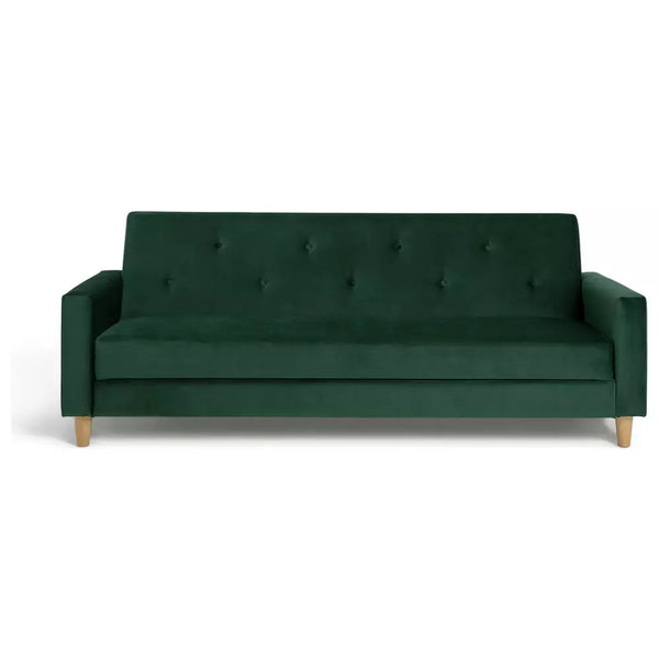 Habitat Brooks Fabric 3 Seater Clic Clac Sofa Bed - Green