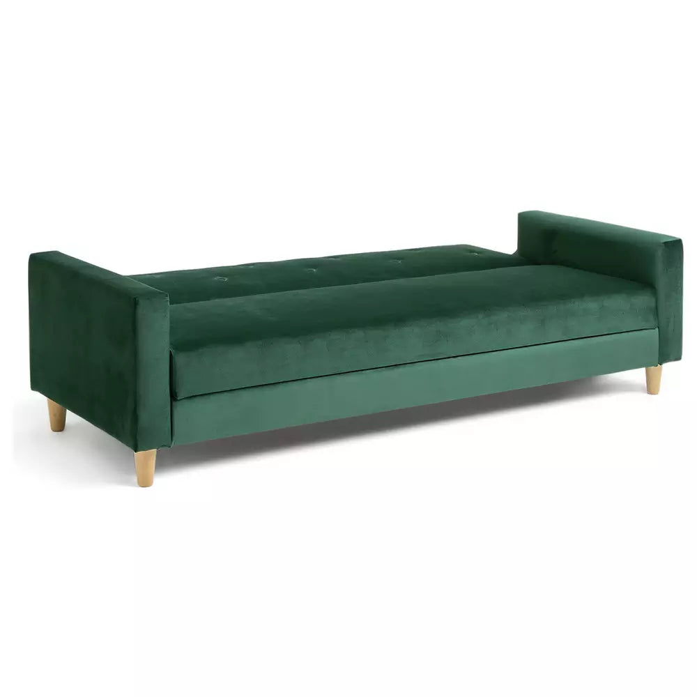 Habitat Brooks Fabric 3 Seater Clic Clac Sofa Bed - Green
