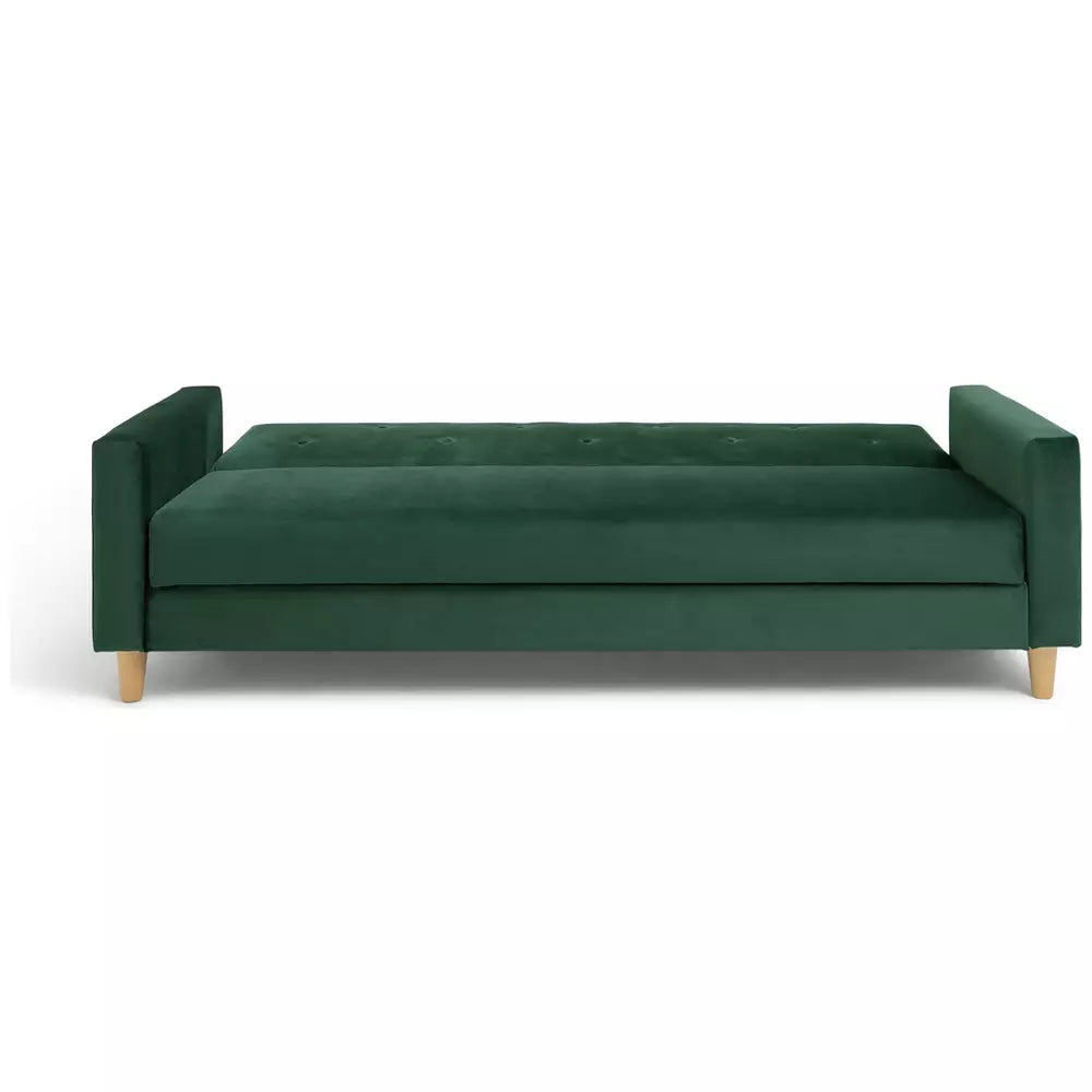 Habitat Brooks Fabric 3 Seater Clic Clac Sofa Bed - Green