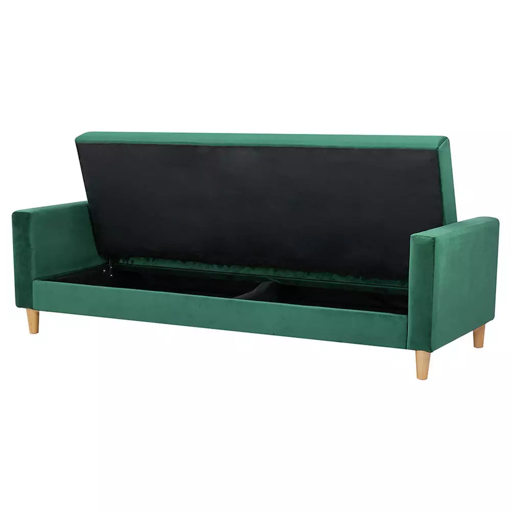 Habitat Brooks Fabric 3 Seater Clic Clac Sofa Bed - Green