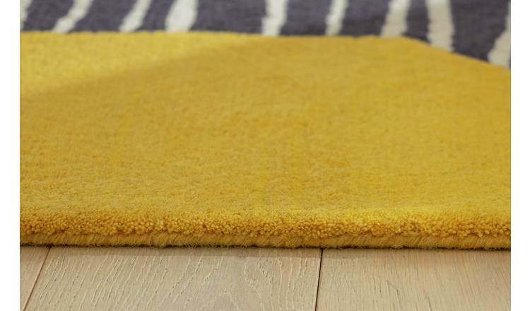 Habitat Abstract Tufted Wool Cut Pile Rug - 120x170cm