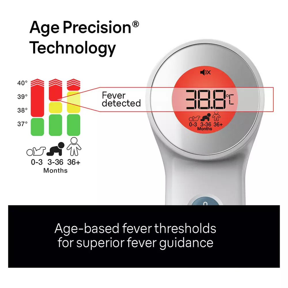 Braun BNT400 No Touch + Touch Thermometer with Age Precision