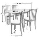 Argos Home Banbury Ext Black Dining Table & 4 Black Chairs