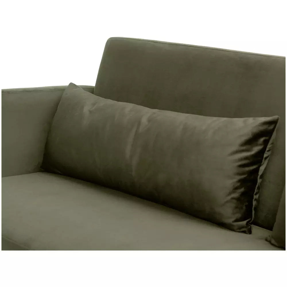 Argos Home Andy Velvet 3 Seater Clic Clac Sofa Bed - Sage