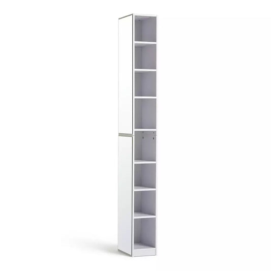 Argos Home Prime Mirrored Narrow Tallboy - White