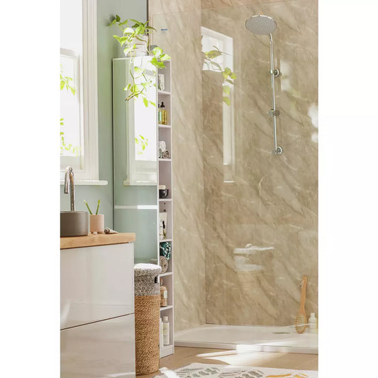 Argos Home Prime Mirrored Narrow Tallboy - White