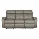 Aspire Kingsmere Leather 3 Seater Power Recliner Sofa - Elephant