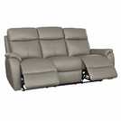 Aspire Kingsmere Leather 3 Seater Power Recliner Sofa - Elephant