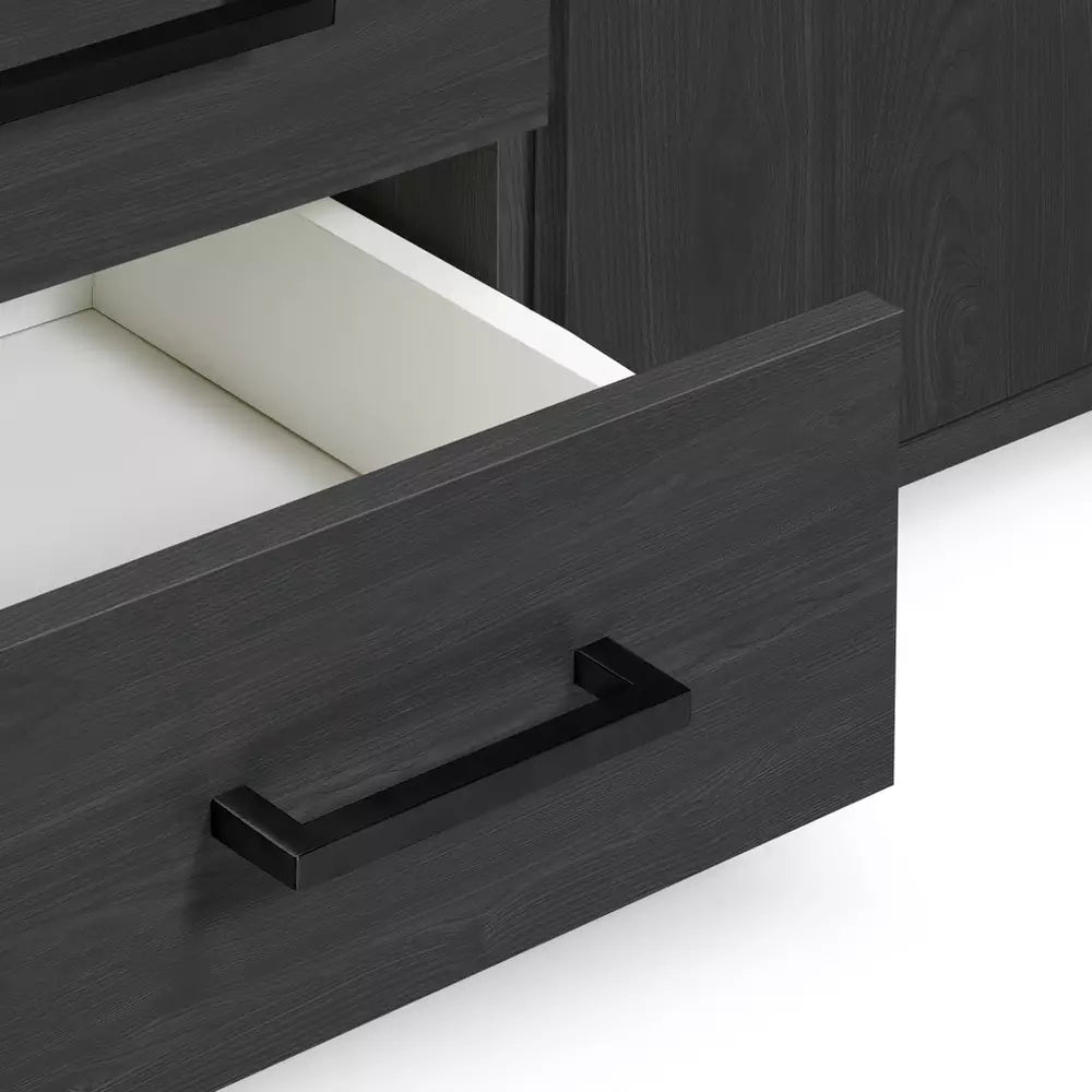 Argos Home Oslo 3 Door 3 Drawer Wardrobe - Black Oak Effect