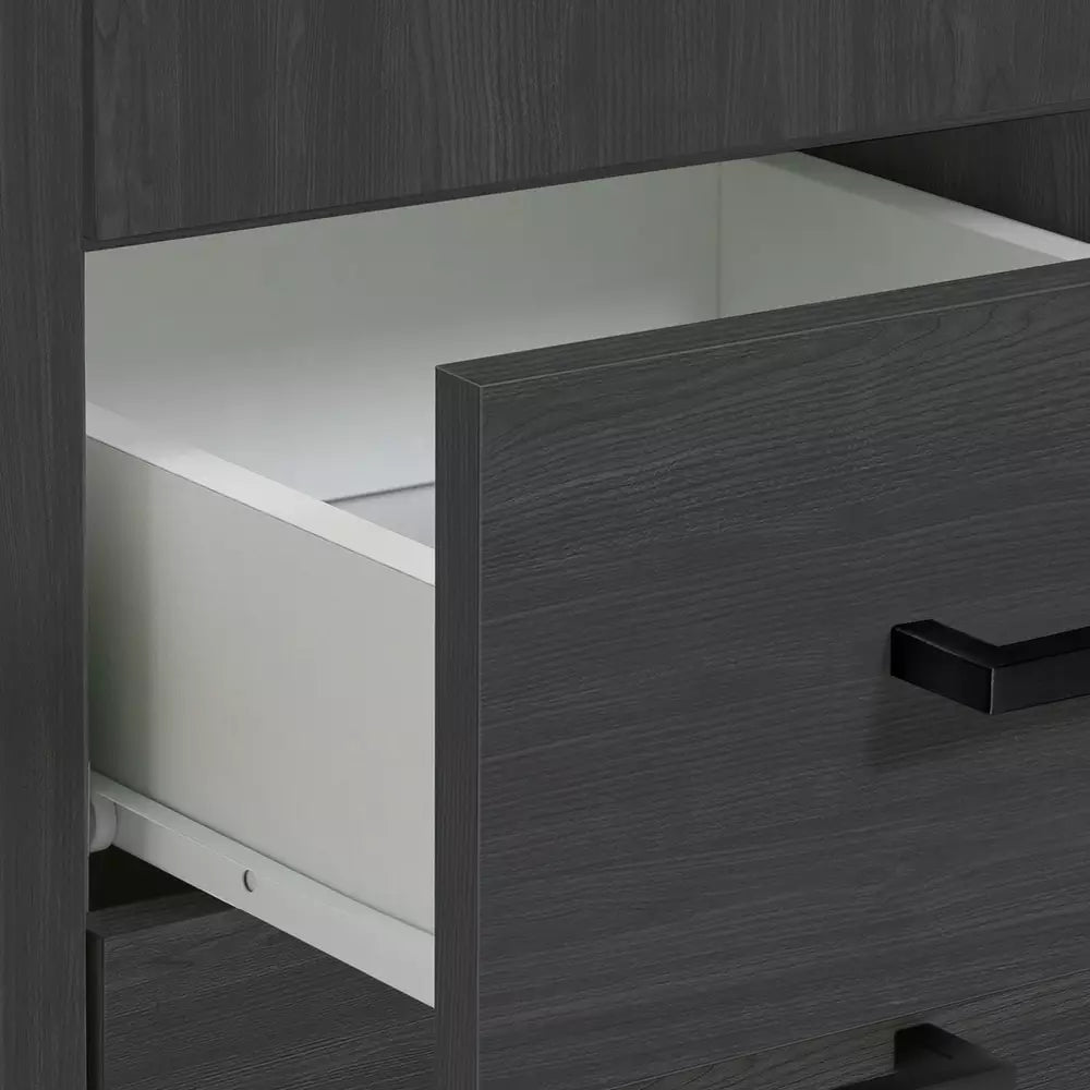 Argos Home Oslo 3 Door 3 Drawer Wardrobe - Black Oak Effect