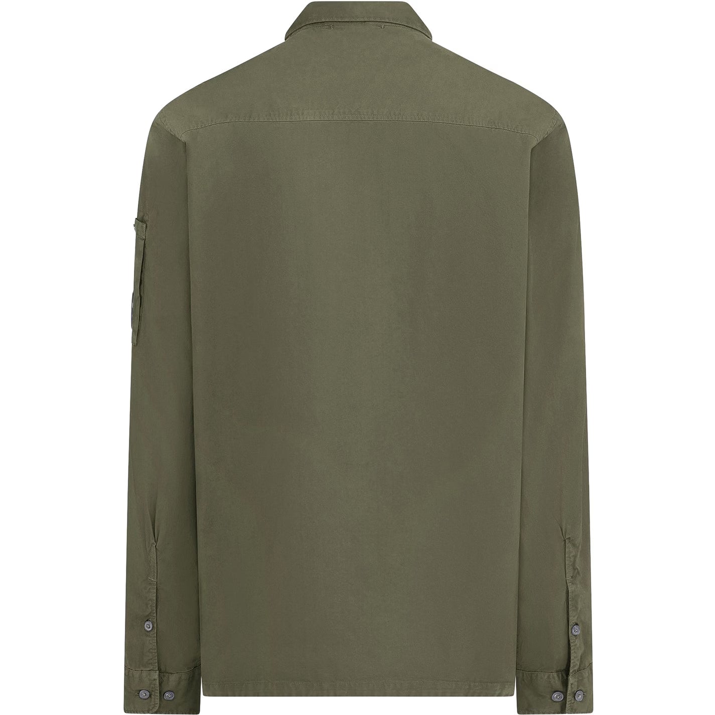 Men's Gabardine Lens Cotton Long Sleeve Overshirt