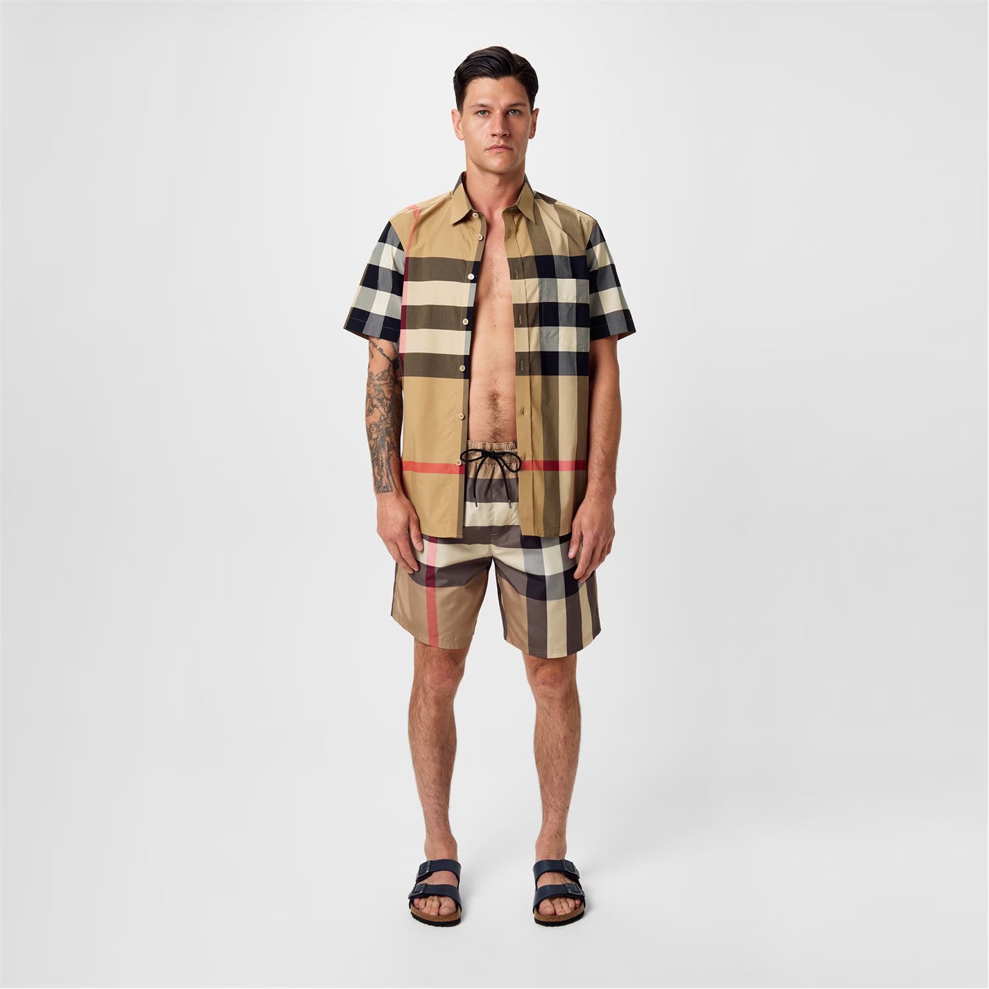 Men's Check Swim Shorts