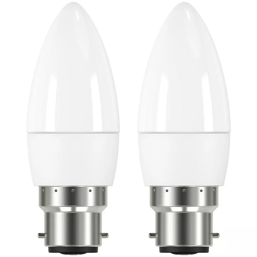 Argos Home 4.2W LED Candle BC Light Bulb - 2 Pack