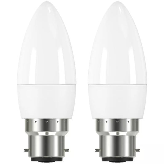 Argos Home 4.2W LED Candle BC Light Bulb - 2 Pack