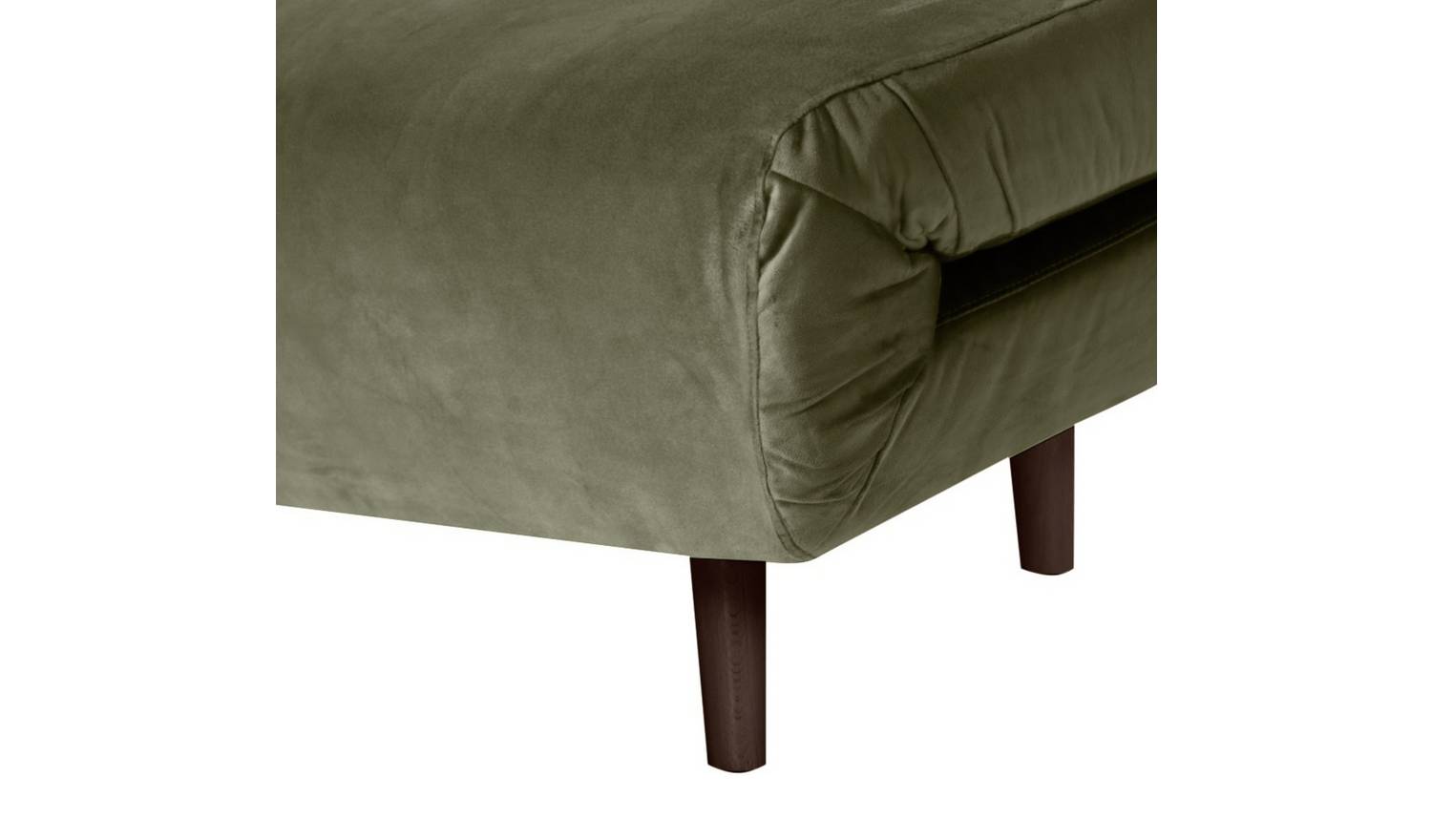 Habitat Roma Small Double Velvet Chairbed - Sage Green