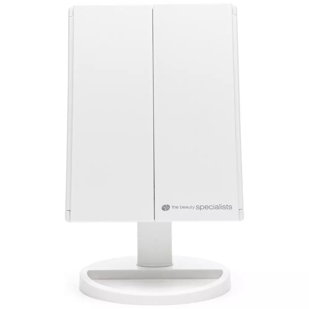 Rio 24 LED Folding Mirror - White
