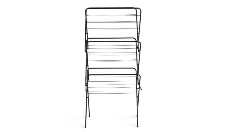 Argos Home 14m 3 Tier Indoor Clothes Airer - Black