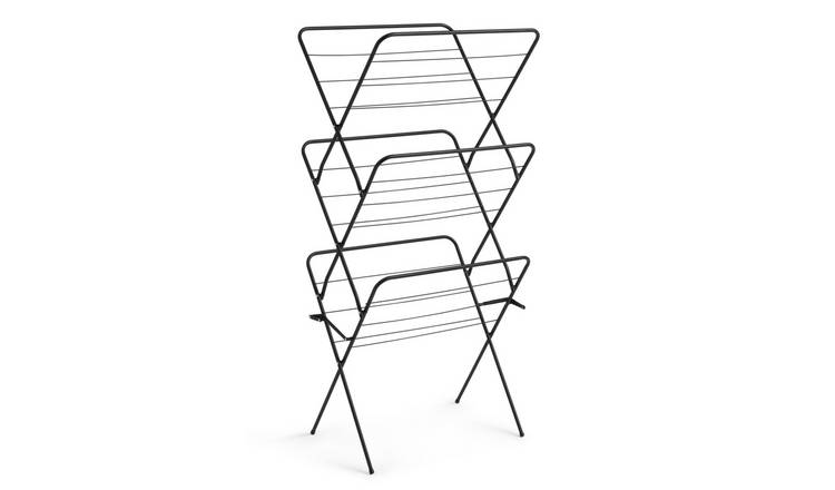 Argos Home 14m 3 Tier Indoor Clothes Airer - Black