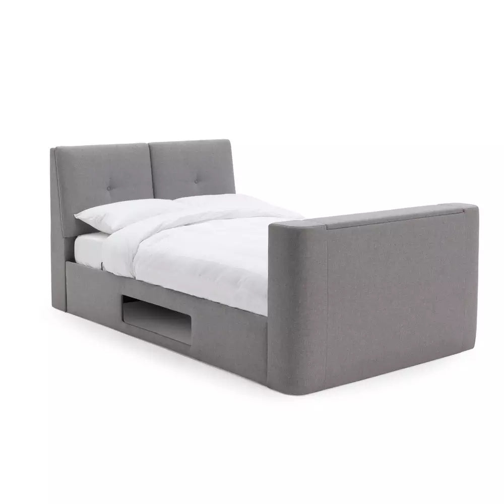 Argos Home Jakob Double TV Ottoman Bed Frame - Grey