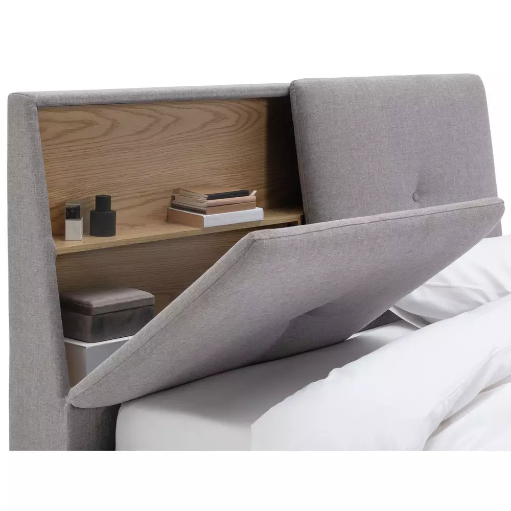 Argos Home Jakob Double TV Ottoman Bed Frame - Grey