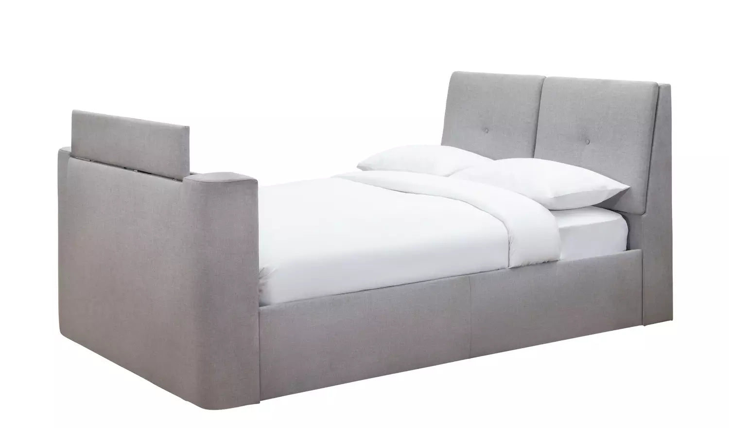 Argos Home Jakob Double TV Ottoman Bed Frame - Grey