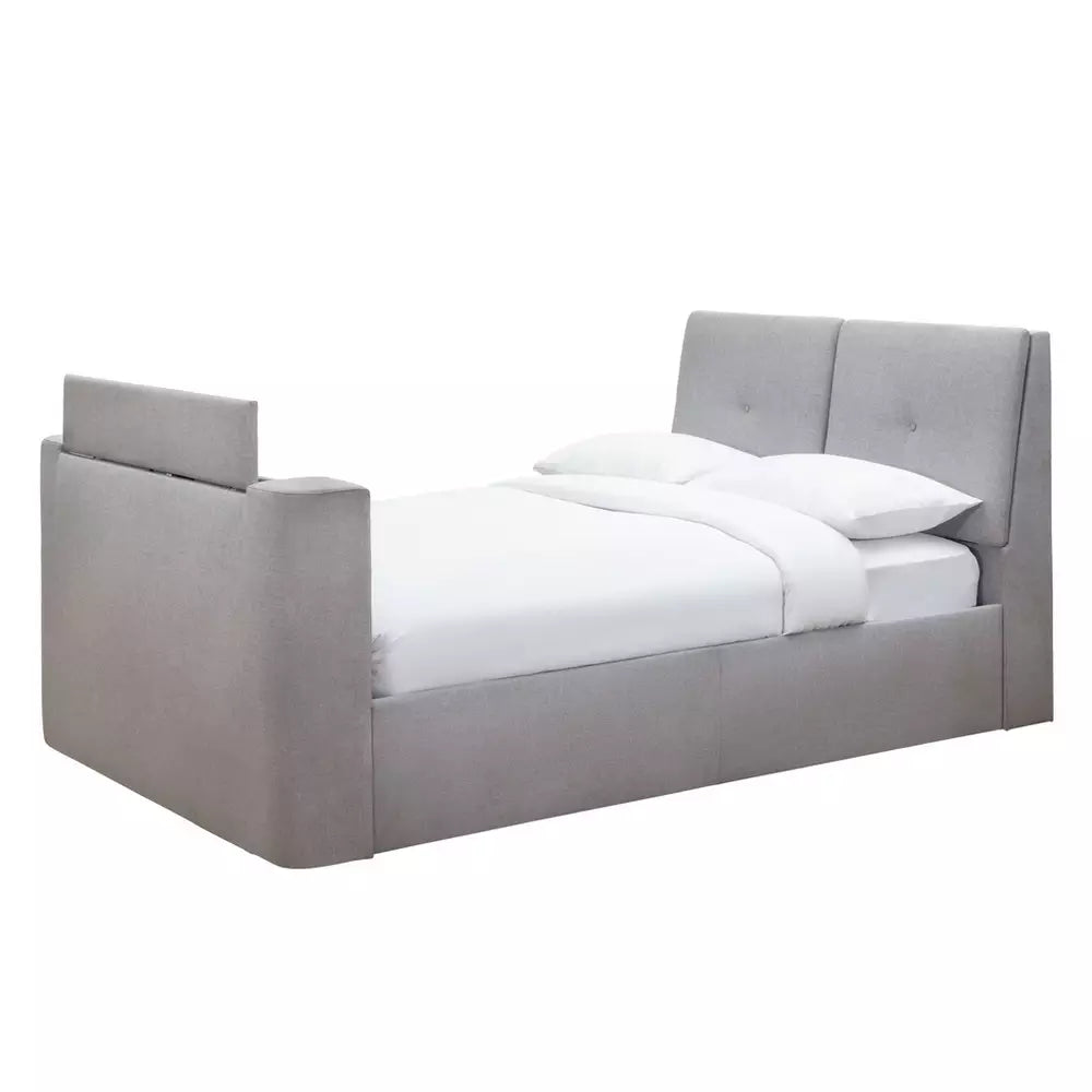 Argos Home Jakob Double TV Ottoman Bed Frame - Grey