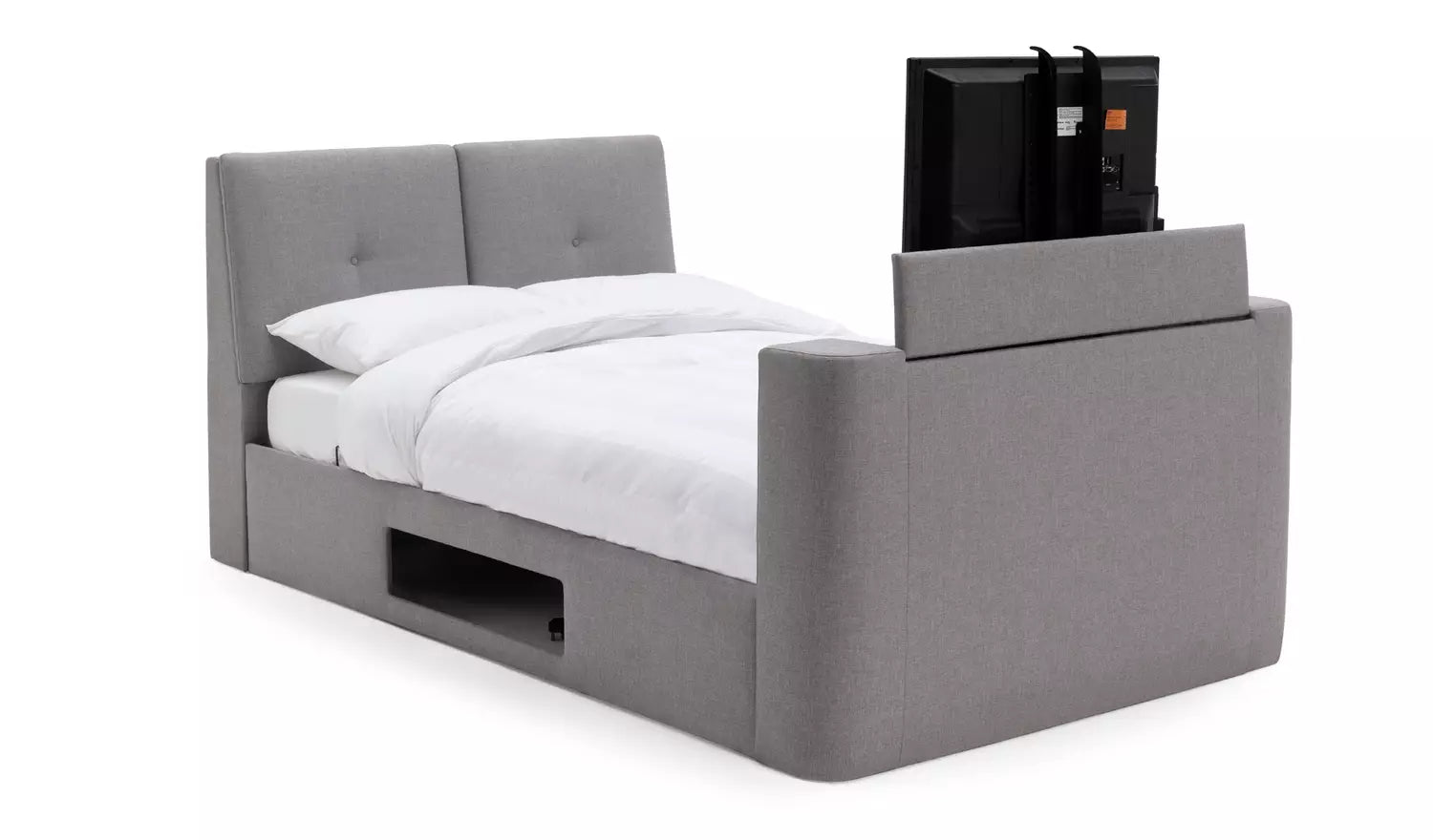 Argos Home Jakob Double TV Ottoman Bed Frame - Grey