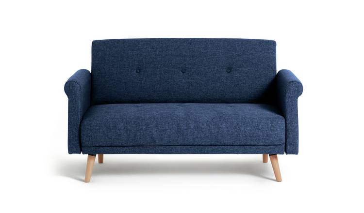 Argos Home Evie Fabric 2 Seater Sofa - Navy Blue