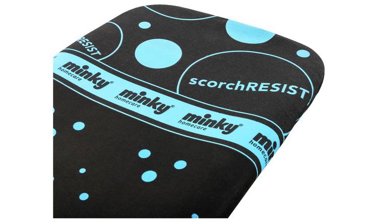 Minky 122x38cm Scorch Resist Ironing Board - Black