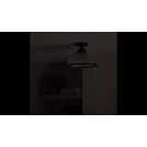Habitat Eumee Pressed Glass Flush Ceiling Light - Gunmetal